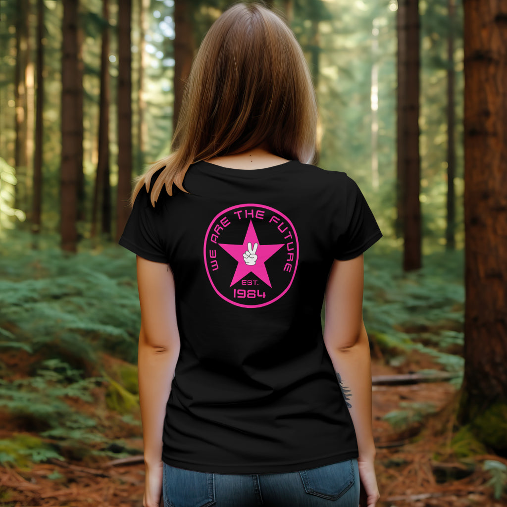 Pink Logo Classic Gildan Unisex Crewneck T-shirt