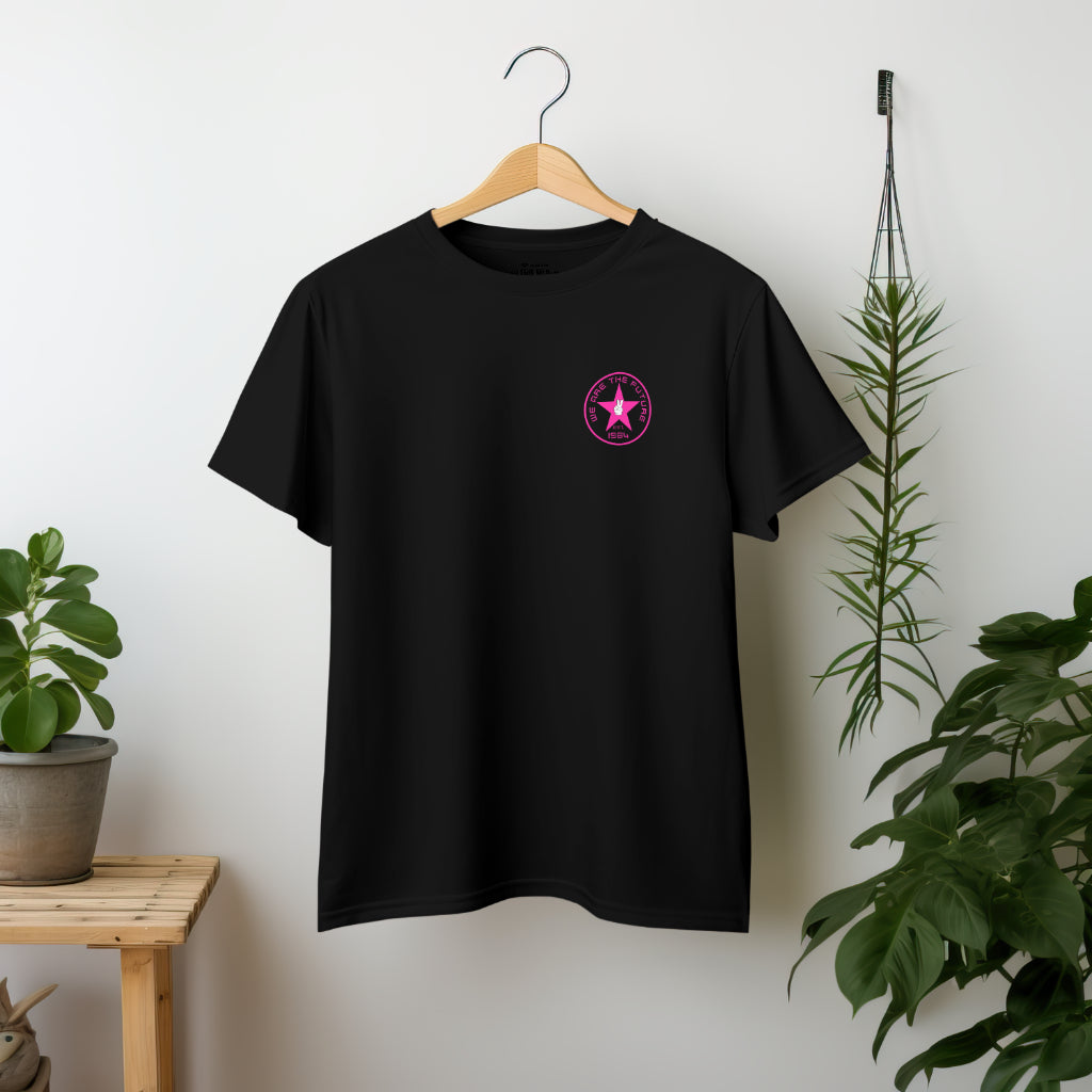 Pink Logo Classic Gildan Unisex Crewneck T-shirt